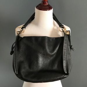 Gentle used Barbara Milano black leather bag